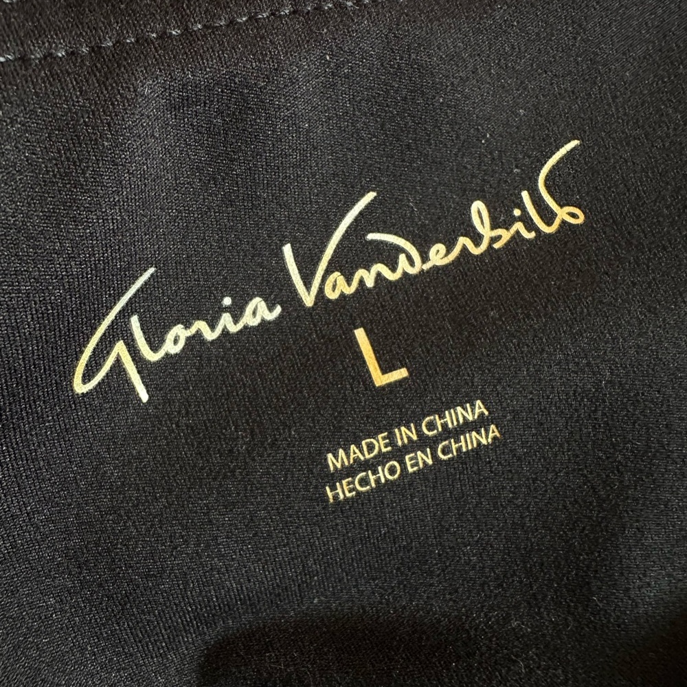 Gloria Vanderbilt classic black high waisted leggings size Large - Picture 4 of 6